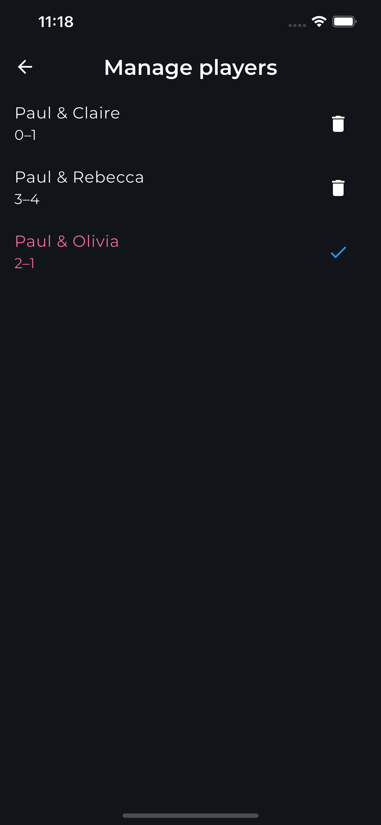 Manage multiple player pairs